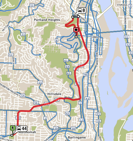 The base-map rendered by GeoServer